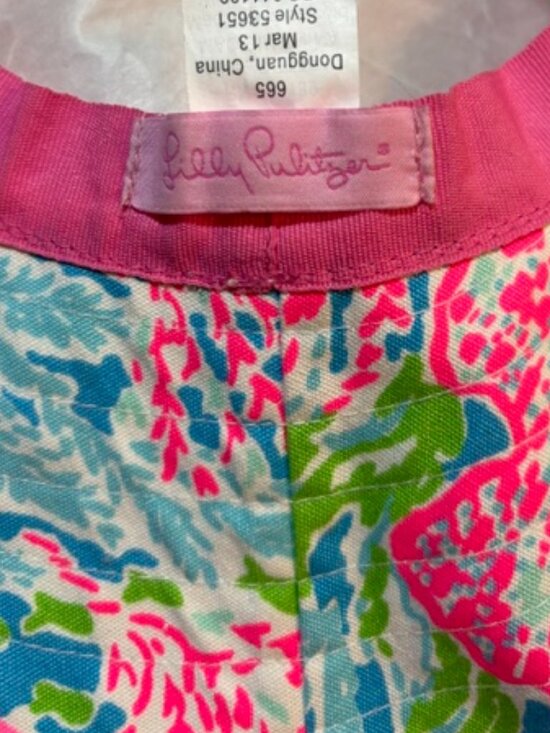 ?Lilly Pulitzer Wide Brim Sun Hat –? Let’s Cha Cha /? Sun Glo Coral Reef main image 5